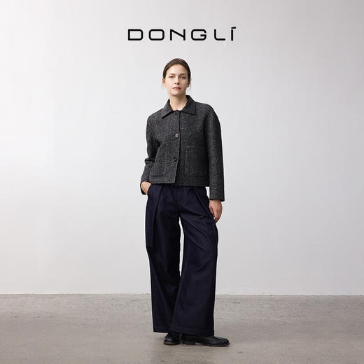 东黎 • 你本珍贵 女士秋季皮领短款大衣 5308 商品图3