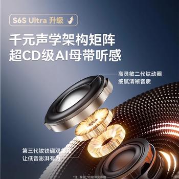 SANAG塞那【焕新补贴15%】S6S Ultra蓝牙耳机耳夹式气骨传导概念开放式不入耳运动挂耳式无线AI翻译耳机 /数码 /影音娱乐 /蓝牙/无线耳机 商品图5