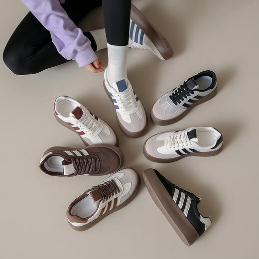 厚底美式德训鞋 | 经典美式三杠，透气不闷脚 商品图0