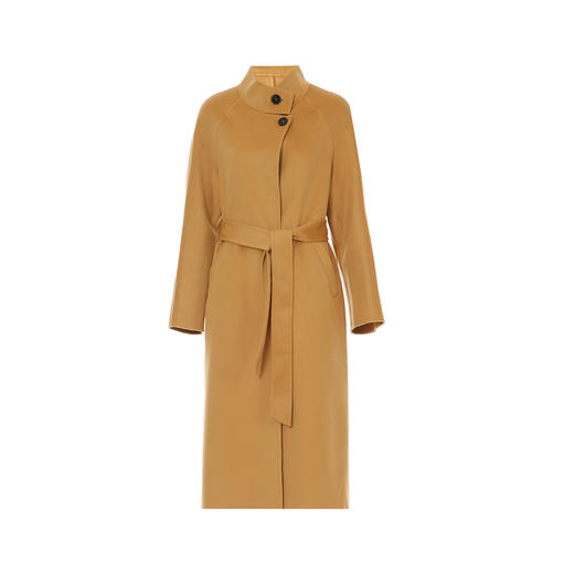 EITIE爱特爱冬季新款气质立领通勤收腰显瘦羊毛羊绒毛呢大衣8014714 商品图5