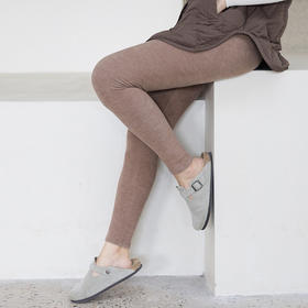 绽放698朵/羽毛蛋白混纺松紧腰打底裤可外穿保暖锁温秋裤女秋冬款