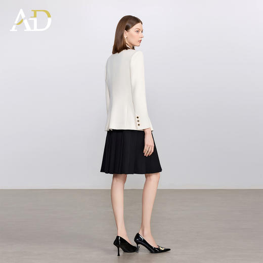 AD2025新款西装套装女春秋高级感气质名媛西服外套高端百褶连衣裙 商品图4