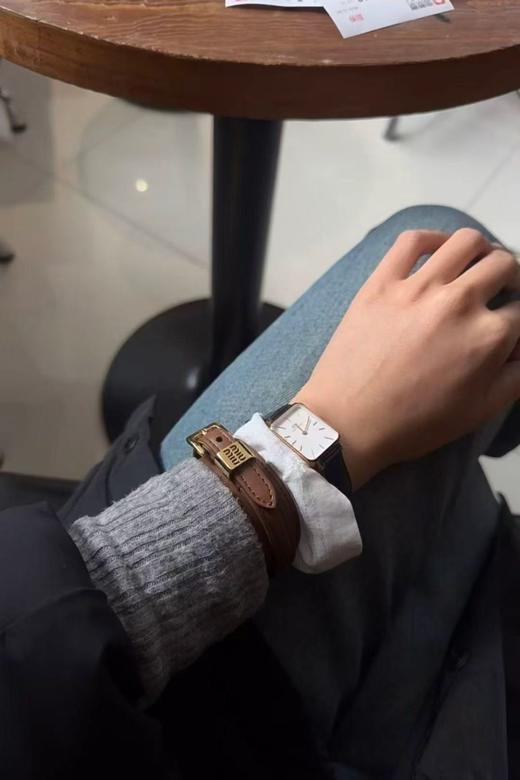 明星同款！真皮！男女都可以佩戴 ~缪缪牛皮手环 商品图2