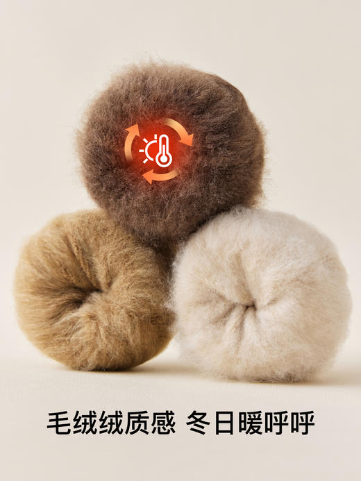 原价29.9 限时折扣11.9元【体慕】羊绒小腿袜子女秋冬款加绒加厚美拉德长筒袜保暖羊毛高筒半截长袜 商品图3