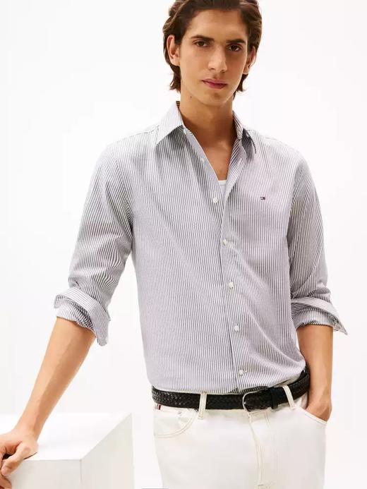 TOMMY 衬衫男  MW40181-0A4 藏青白条纹. 商品图2