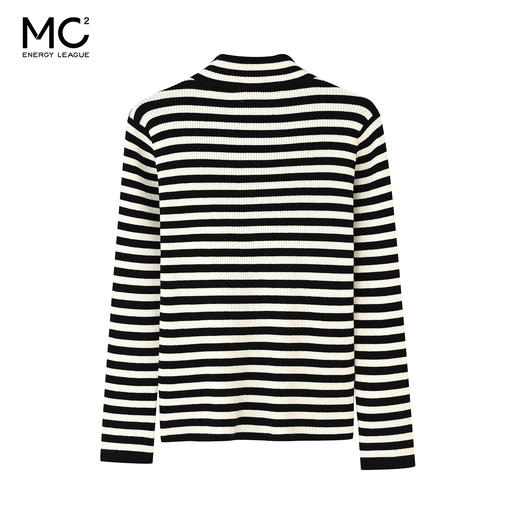 女装半高领条纹标毛衣-S09M5241020 商品图4