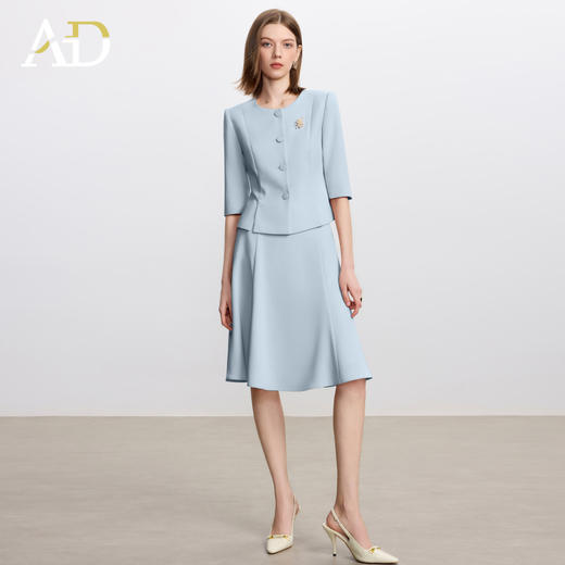 AD高端精致西装套装裙女2025新款秋季气质女神范职业装两件套工装 商品图3