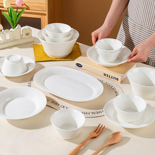 Trees&wind雕中古法盘釉下彩系列|餐桌C位就属它！可进微波/消毒柜/洗碗机 商品图14