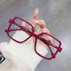 高级红磨砂框架眼镜 大框显脸小 防蓝光抗辐射 可配度数 商品缩略图0