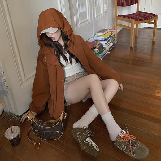 裁缝学苑AQ549户外防风连帽外套纸样女装夹克宽松休闲百搭上衣 商品图2