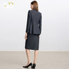 AD高级感碳灰色西装套装女2025新款气质名媛范职业装天丝羊毛半裙 商品缩略图4