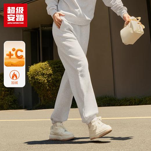 超级安踏加绒运动裤女裤秋冬保暖宽松百搭束脚卫裤休闲长裤子女162548311U 商品图0