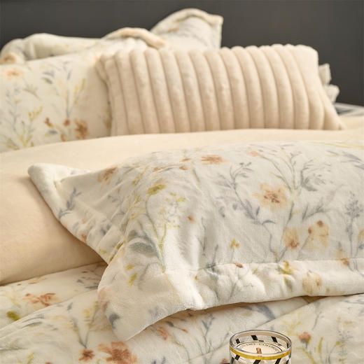 【新一代艾能发热柔暖面料】【门店同款】1S速热升温8℃艾能绒四件套 热力短绒双重暖感原生抑菌套件 商品图13