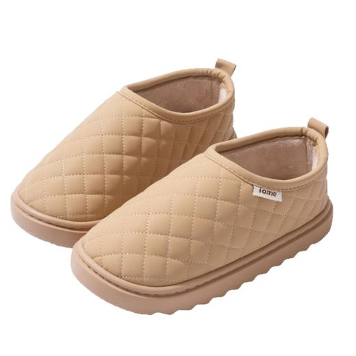 雀说 包跟棉拖鞋女冬季外穿防水加绒厚底室内棉鞋3368 商品图4