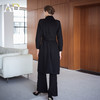AD羊毛呢子大衣女黑色赫本风收腰气质中长款外套2025秋冬保暖外套 商品缩略图4