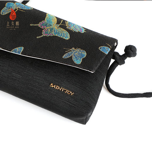 SAINTJOY/上久楷宋锦斜背包 晴春蝶戏图 彩黑金 XB3B095208001 商品图2