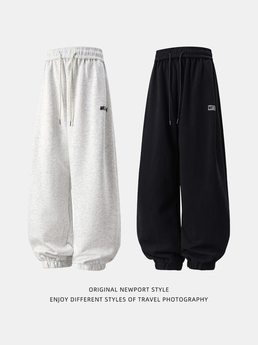 【YW】无忧购束脚卫裤男秋冬款重磅质感运动休闲裤立体打褶长裤MK2464（截单后7天发货) 商品图4