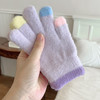 【新款】糖果马卡龙色系毛绒儿童手套 冬季防寒保暖加厚幼儿园小孩写字防冻手套 商品缩略图9