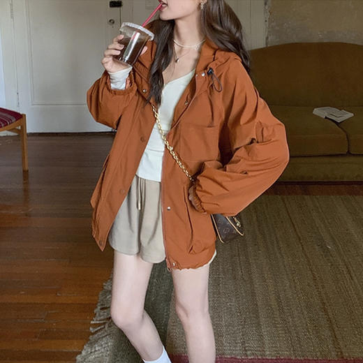 裁缝学苑AQ549户外防风连帽外套纸样女装夹克宽松休闲百搭上衣 商品图1