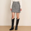 EITIE爱特爱冬季新款时尚高腰复古千鸟格通勤半身裙8006708 商品缩略图1