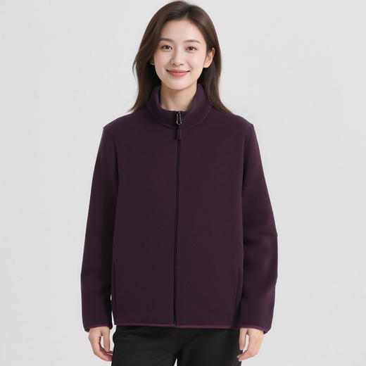 百媚生 男女款新品冬季奥粒绒外套上衣双面抓绒衣外套SPM2501 商品图4