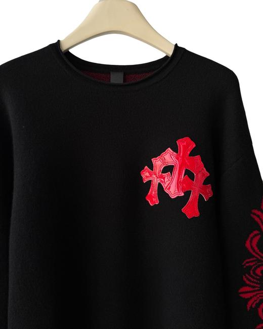 中性款羊毛混纺针织毛衣C01 商品图2