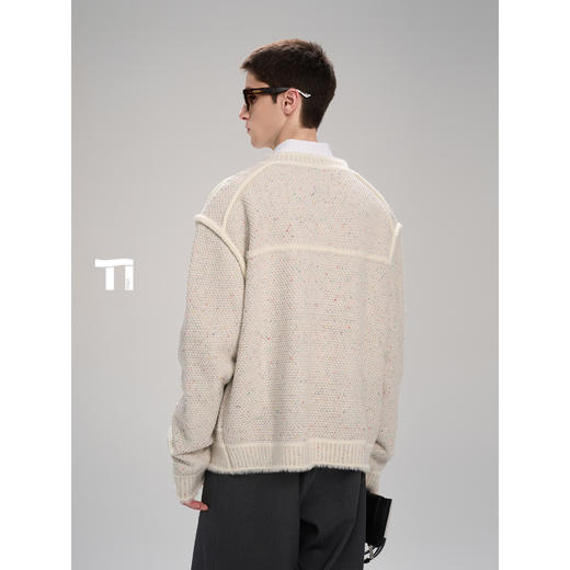 启世录TIWILLTANG“ 昼梦描边”桂花针撞色小香风夹克 商品图3