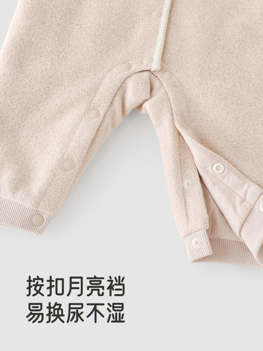 英氏新生婴儿连体衣秋冬新款女宝宝外出保暖哈衣爬服YRHAJ4R024A 商品图4
