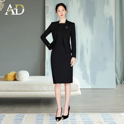 AD高端气质女神范西装套装裙女2025新款秋季高级感职业装两件套 商品图1