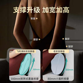 飞利浦（PHILIPS）腰部按摩器 兔子按摩抱枕肩颈腰背按摩器热敷靠背腿部按摩仪 3101B蓝 生日礼物母亲节礼物 /家用电器 /个护健康 /按摩器