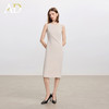 AD米杏色连衣裙女气质内搭西装裙2025秋季职业装中长款通勤无袖裙 商品缩略图1