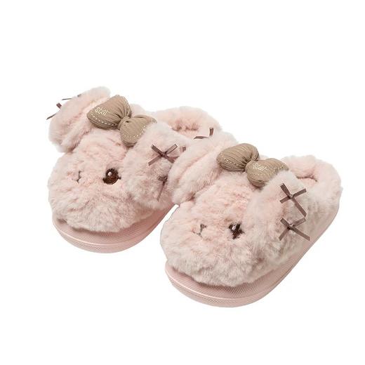 【34-37码】儿童棉拖鞋新款秋冬季卡通狗狗可爱亲子加绒毛绒居家防滑棉拖【WG25503】 商品图4