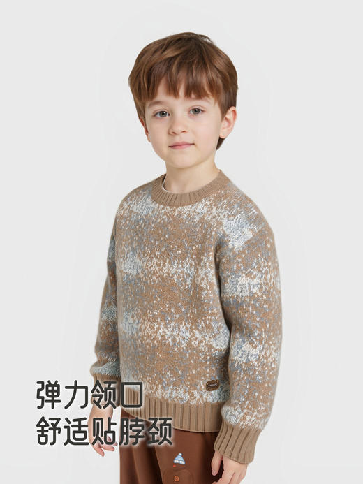 英氏儿童毛衣针织衫冬季保暖男童舒适毛衫休闲新款YRMHJ4R029A 商品图3