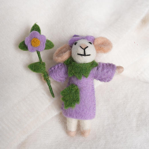 北京仓｜Felt So Good-Violet the Mouse-采花小老鼠 紫罗兰 羊毛毡 挂件［英国设计师］ 商品图6