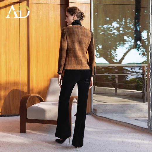 AD新中式加厚名媛小香风外套女秋冬新款2025时尚套装一整套穿搭 商品图3