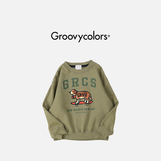 日本GC童装 Groovycolors GRCS 滑板小狗卫衣 商品图1