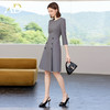 AD职场通勤连衣裙女秋季灰色七分袖职业装西服裙子2025新款工作服 商品缩略图3