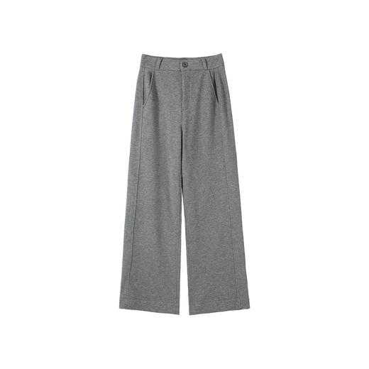 丁摩 高腰直筒裤女加绒加厚休闲醋酸羊毛阔腿裤1177 商品图4