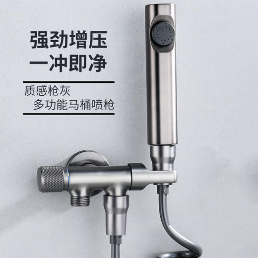 7094 全铜马桶伴侣 枪灰 商品图1