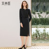 艾尚臣深灰色气质连衣裙女高级感早秋收腰职业套裙气质女神范正装 商品缩略图3