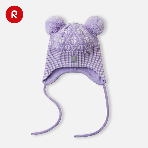 芬兰reima2025秋冬新款男女中小儿童羊毛保暖舒适运动花色针织帽 商品图2