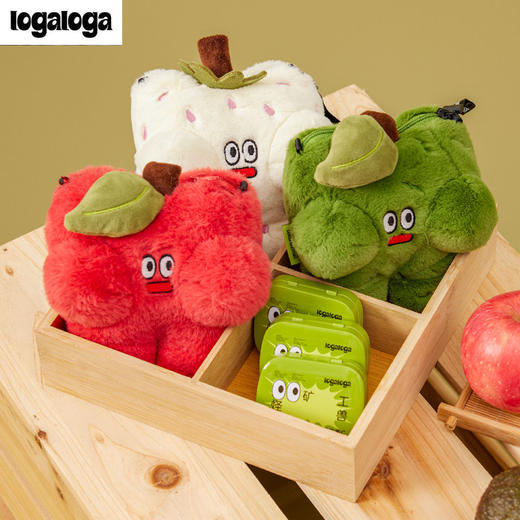 logaloga 牙牙开心果 毛绒挂包 颜色随机 商品图0