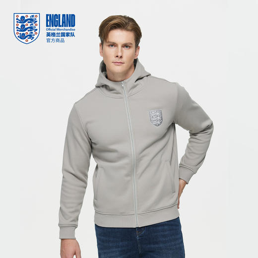 【官方正版】英格兰国家队 | 灰色连帽外套基础款简约百搭上衣 商品图2
