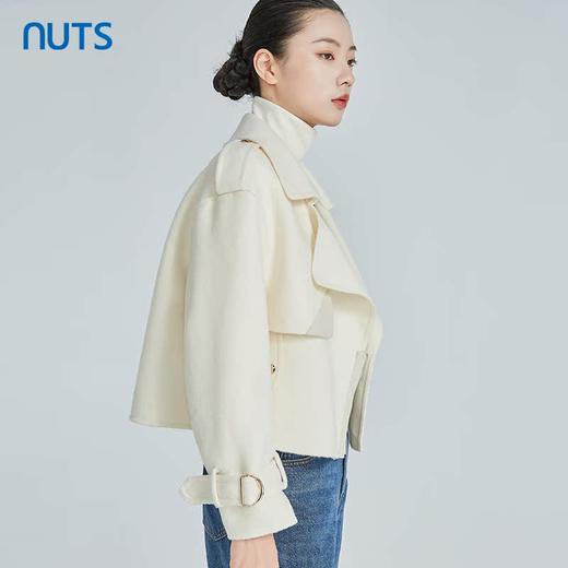 NUTS商场同款冬季新款时尚气质通勤百搭手工羊毛大衣女241154413 商品图2