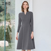 艾尚臣灰色职业连衣裙女气质设计感职业装优雅裙子正式场合工作服 商品缩略图0