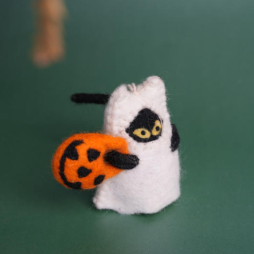 北京仓｜Felt So Good-Boo! Cat-幽灵猫咪 布呦 羊毛毡 挂件［英国设计师］ 商品图5