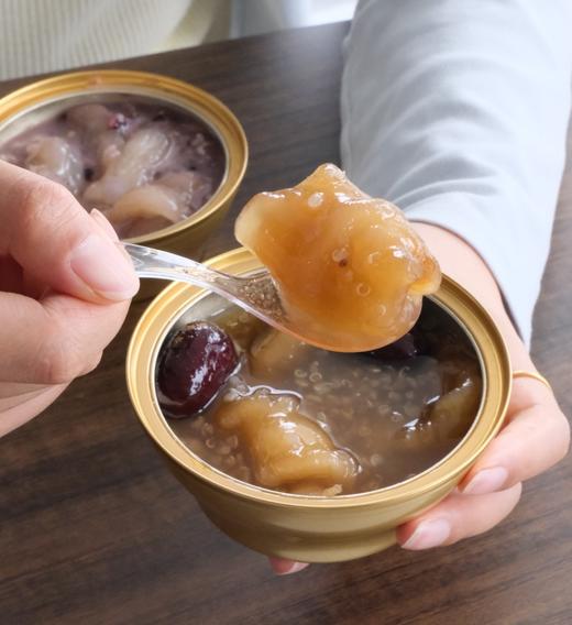 【滋补佳品上新！】开盖即食鲜炖花胶 满满的胶质 无添加防腐剂 150g*6碗装  固型物含量大于60%  每碗干胶投料10g，2种口味，3种规格， 保质期10个月 商品图1