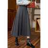鹿向南「纳西女孩」灰色学院风半身裙2025女装秋冬气质安可雷穿搭 商品缩略图0