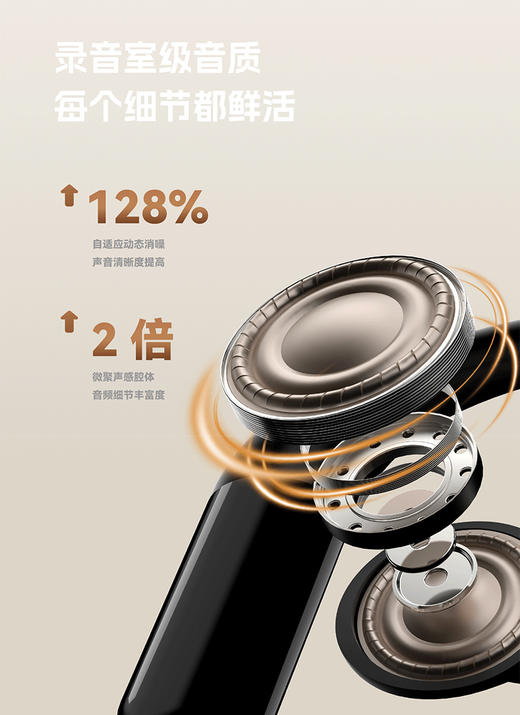 【超模君严选】AURARO AI智能实时翻译耳机 全新黑科技！CCTV展播品牌AI智能实时翻译耳机 搭载DeepSeek等五大模型 微聚声腔技术APE全景音增加技术 直接戴在耳朵上走遍全国都不怕 商品图1