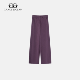 Grace&Glam 经典莱赛尔棉百搭垂感直筒阔腿裤